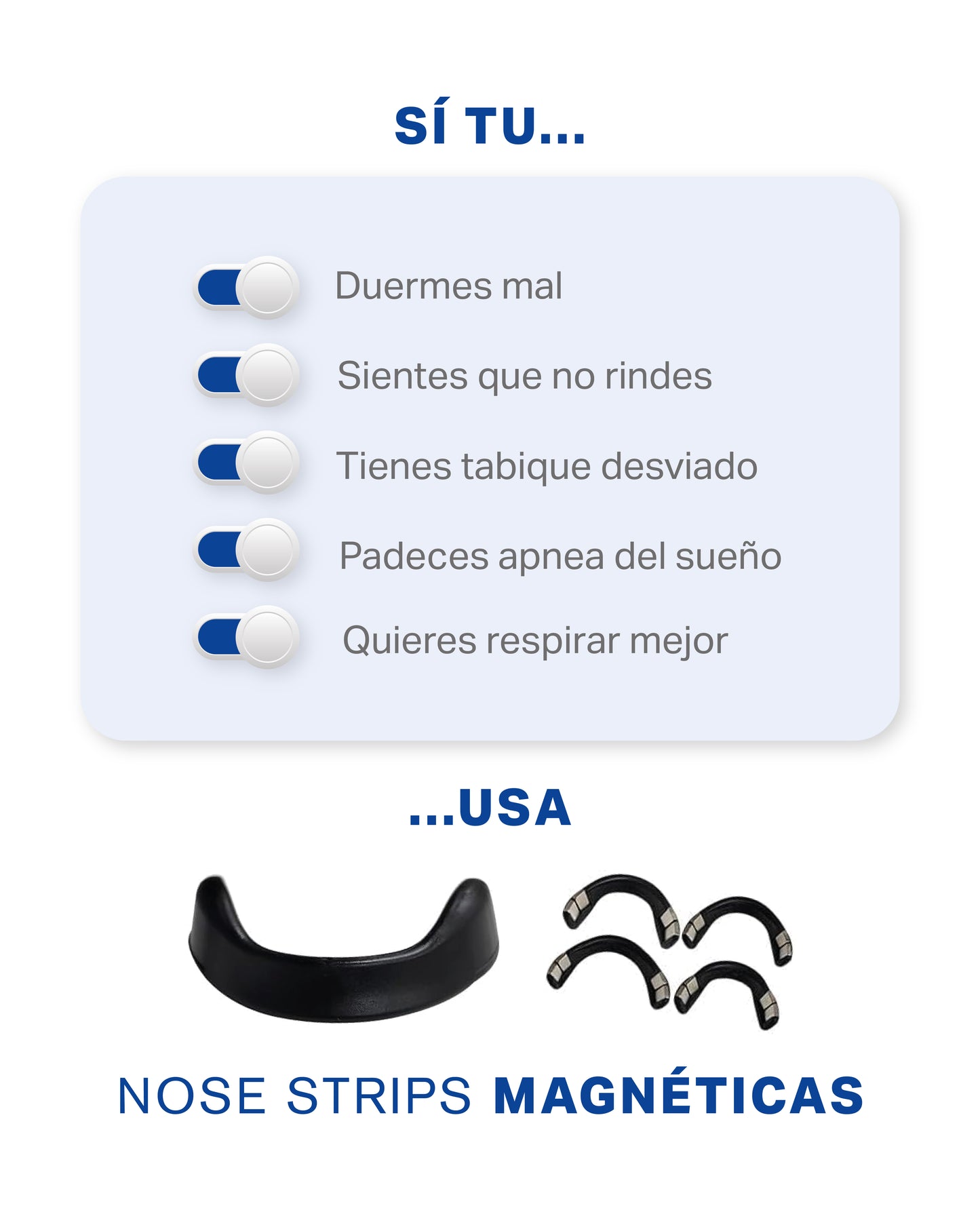 Tiras Nasales Magnéticas
